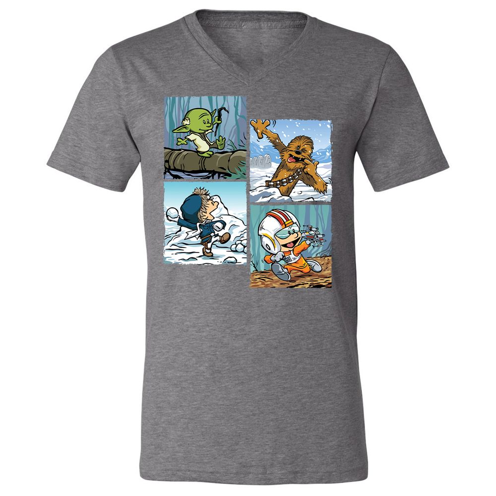 Unisex V-Neck T-Shirt - FB2MNPLF - Deep Heather - 13