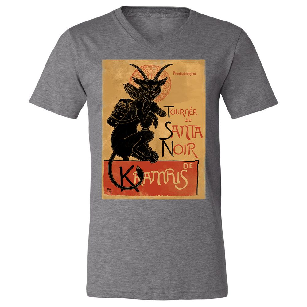 Unisex V-Neck T-Shirt - XCNXRMB9 - Deep Heather - 13