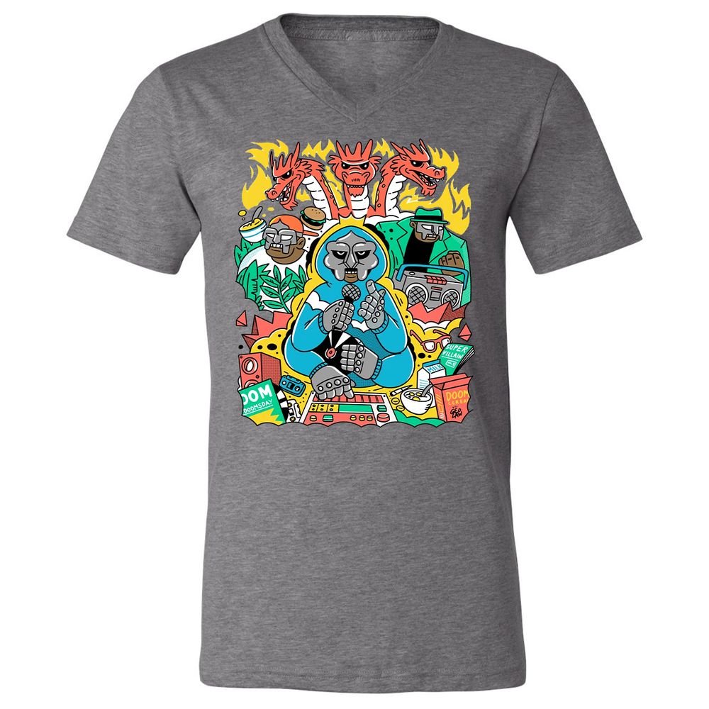Unisex V-Neck T-Shirt - TT84195T - Deep Heather - 13