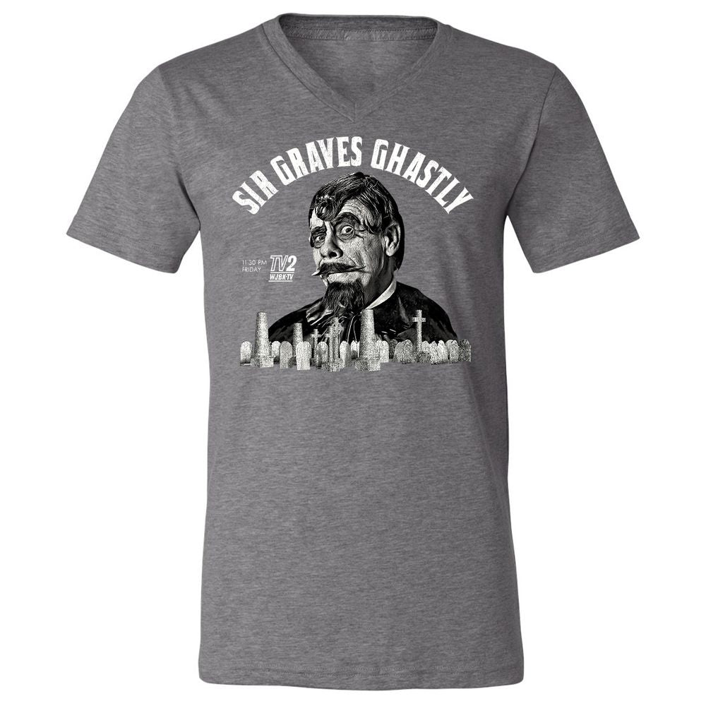 Unisex V-Neck T-Shirt - 5NU4WLS1 - Deep Heather - 13