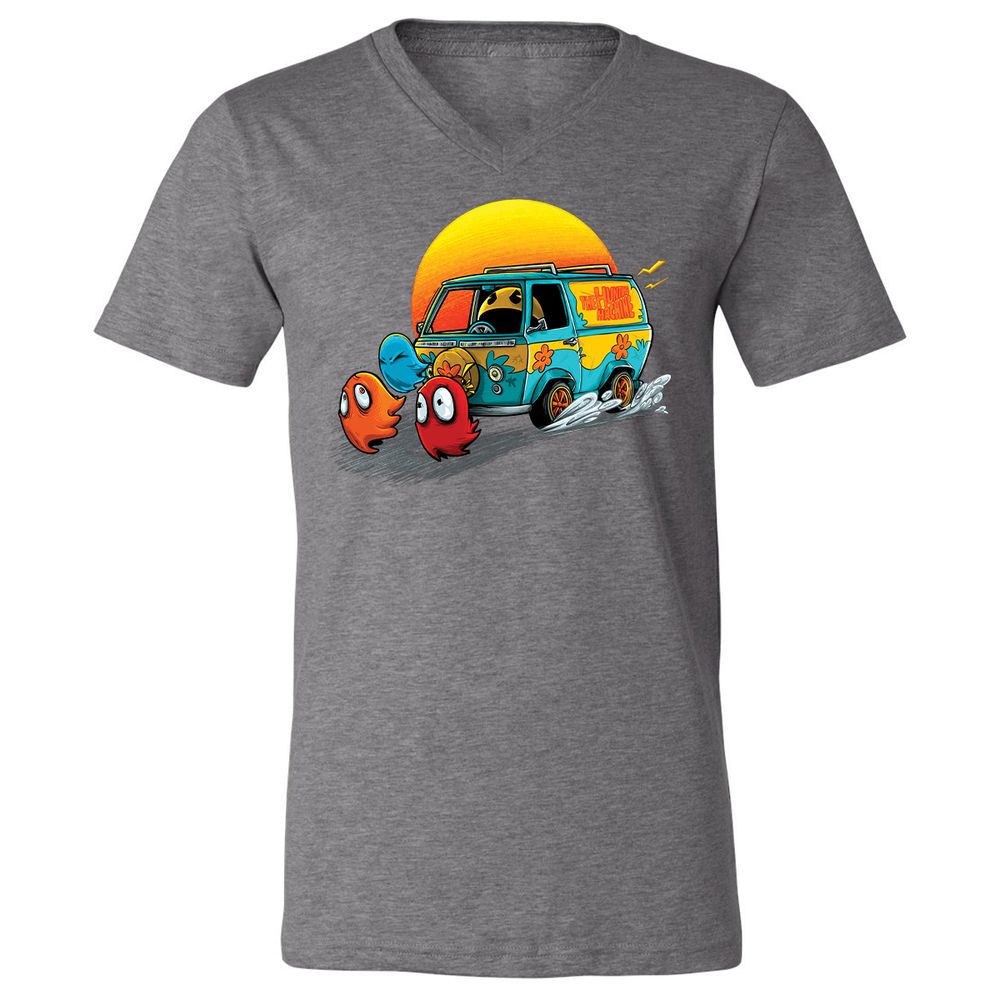 Unisex V-Neck T-Shirt - YPDMZD8W - Deep Heather - 13