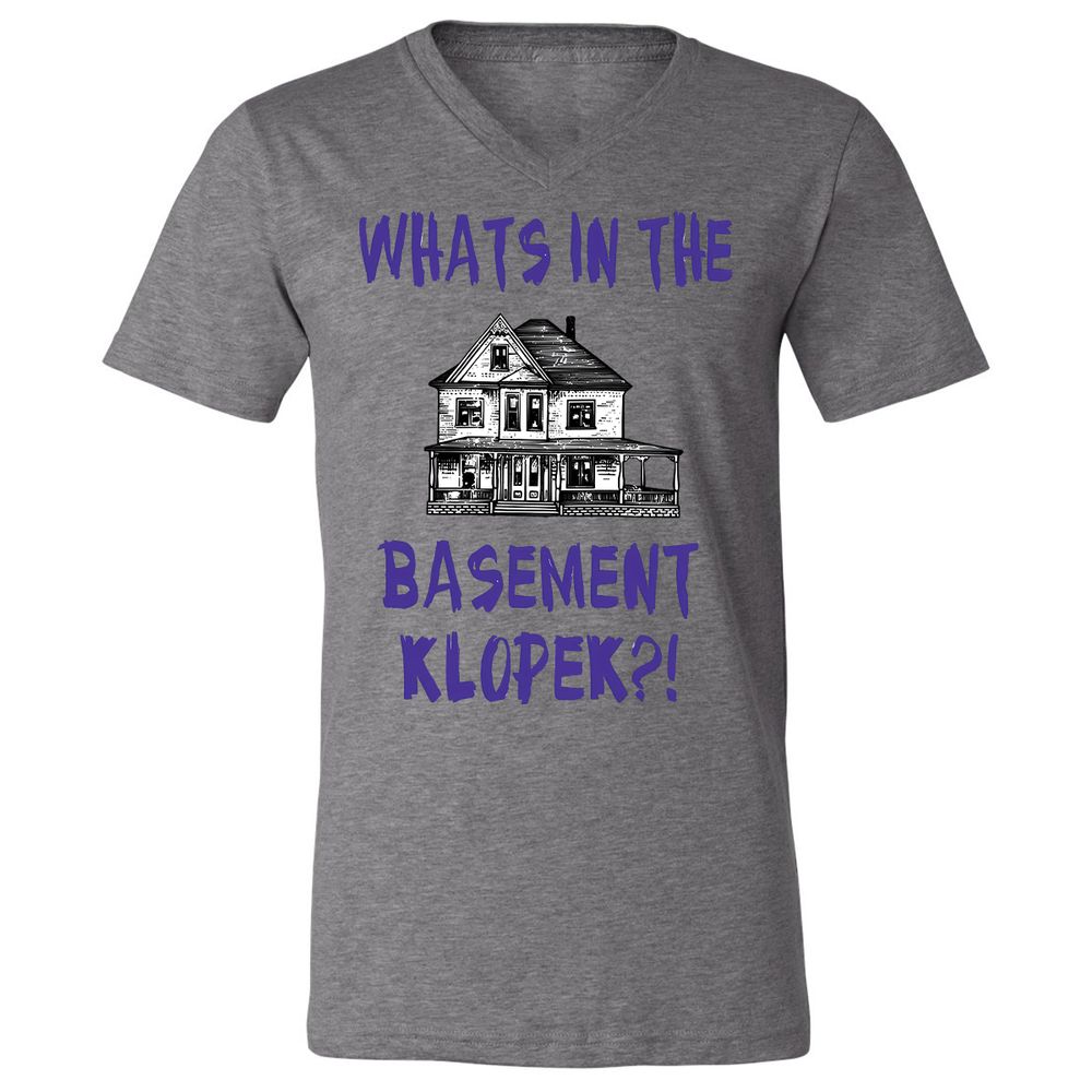 Unisex V-Neck T-Shirt - Y2TJ7UKW - Deep Heather - 13