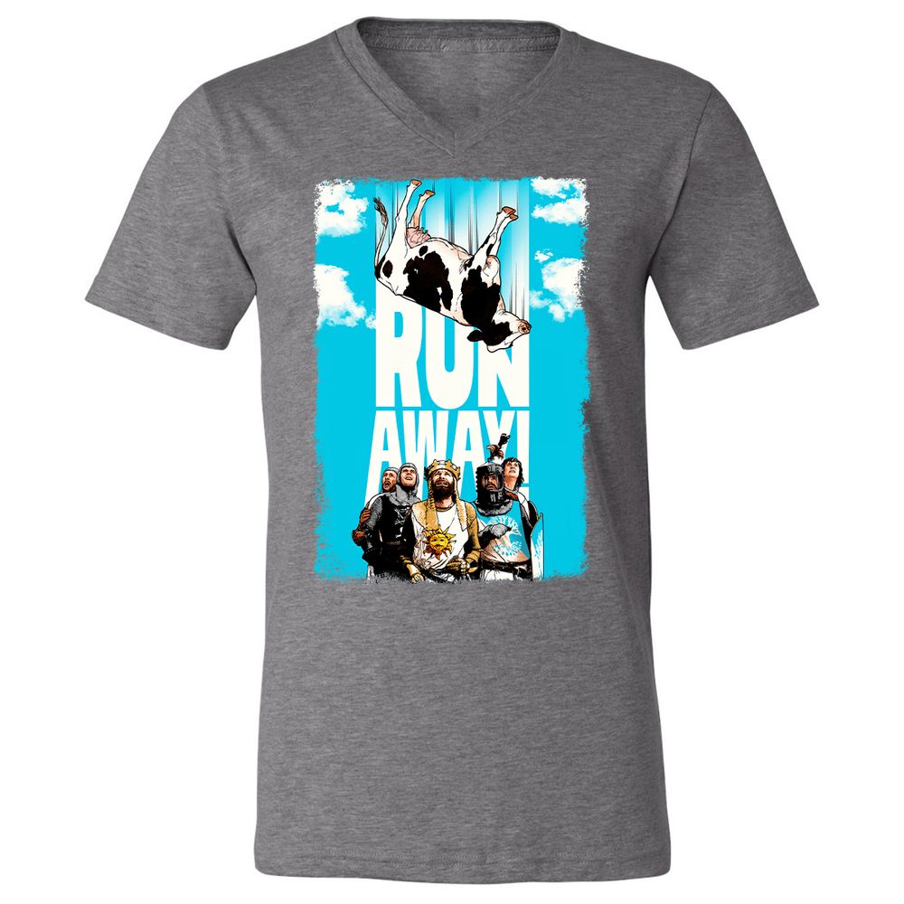 Unisex V-Neck T-Shirt - HV4JJQPW - Deep Heather - 13