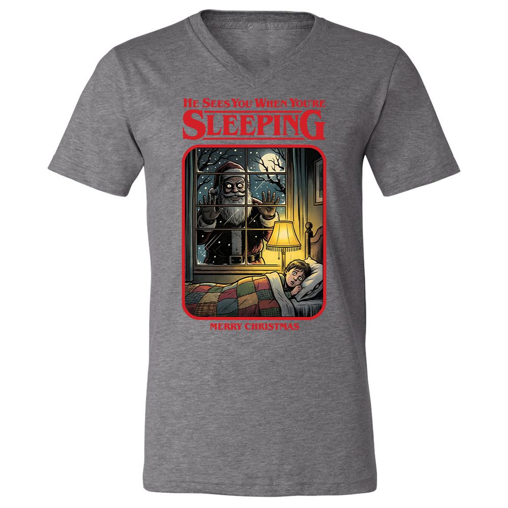 Unisex V-Neck T-Shirt - 2Q5AA5FE - Deep Heather - 13