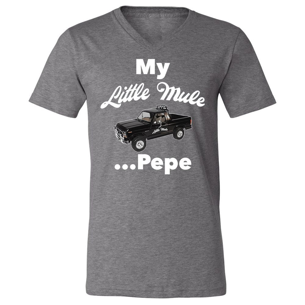Unisex V-Neck T-Shirt - Q659RRPE - Deep Heather - 13