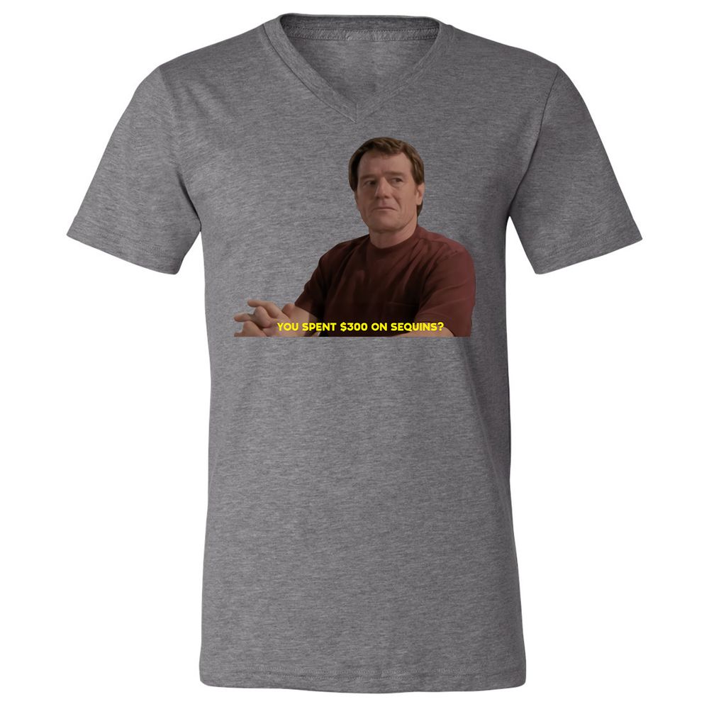 Unisex V-Neck T-Shirt - F7PXKVCJ - Deep Heather - 13