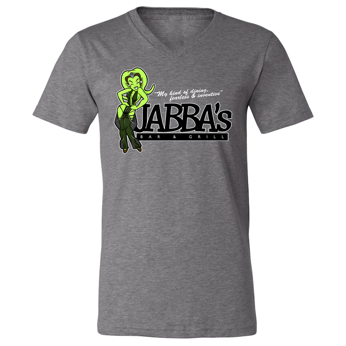 Unisex V-Neck T-Shirt - XS9CRC43 - Deep Heather - 13