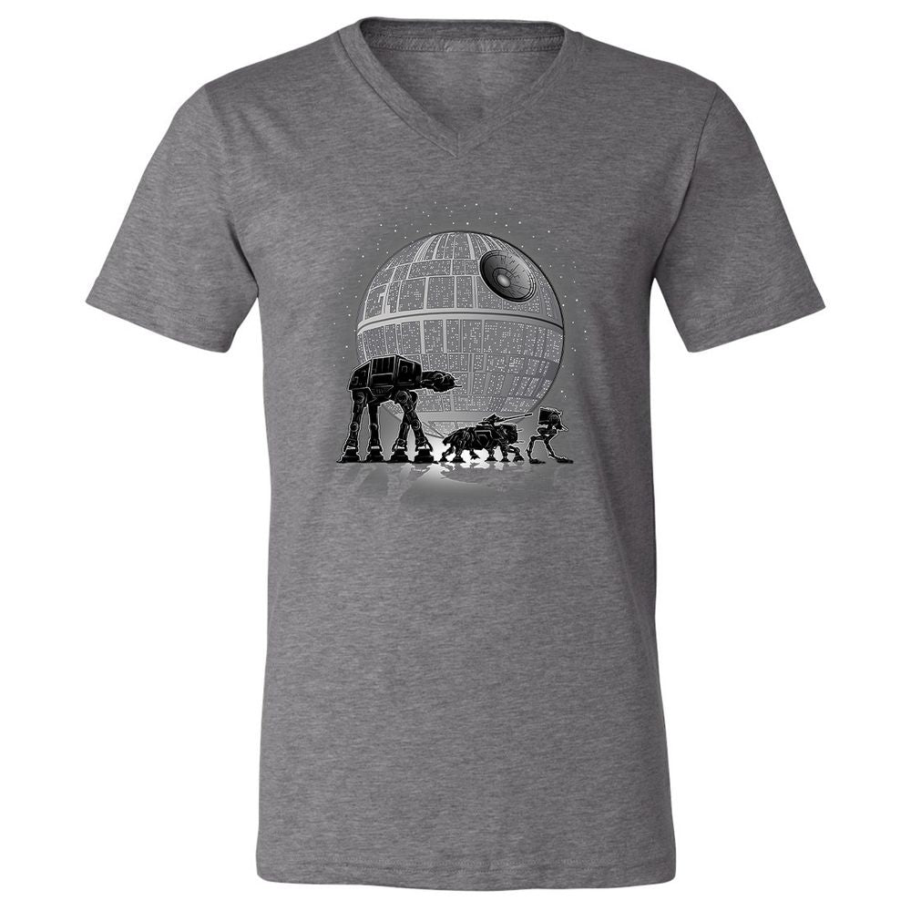 Unisex V-Neck T-Shirt - UCUYG481 - Deep Heather - 13