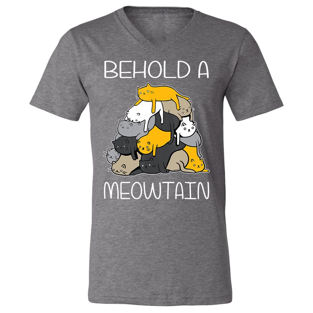 Unisex V-Neck T-Shirt - CEV3XXBY - Deep Heather - 13