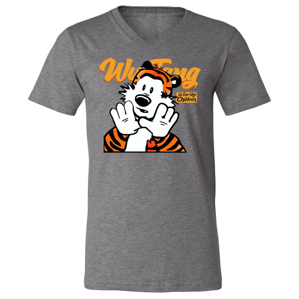 Unisex V-Neck T-Shirt - M7VLWC9B - Deep Heather - 13
