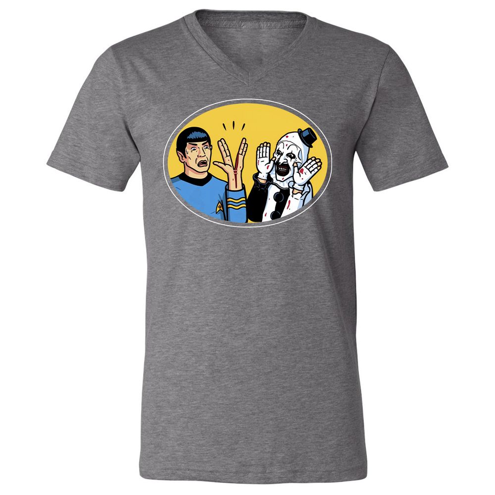 Unisex V-Neck T-Shirt - MRHD17H4 - Deep Heather - 13