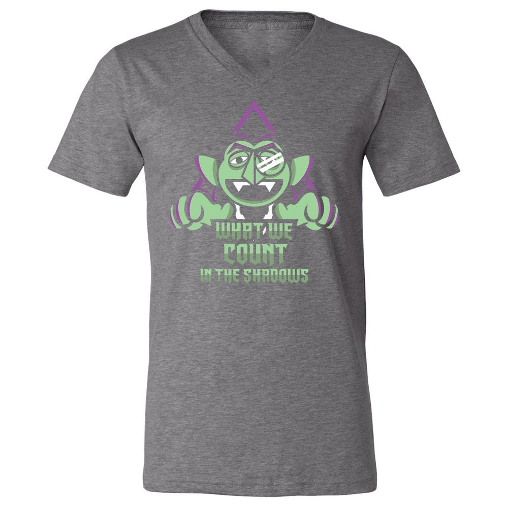 Unisex V-Neck T-Shirt - N6ZPRD17 - Deep Heather - 13