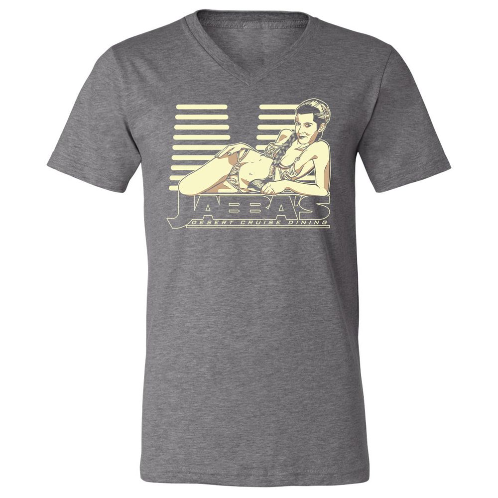 Unisex V-Neck T-Shirt - 9NFWGVYD - Deep Heather - 13