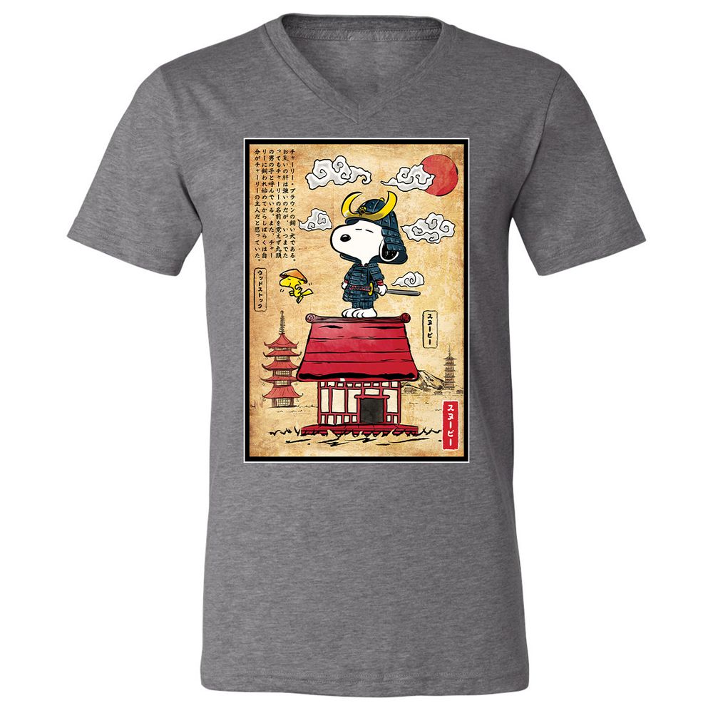 Unisex V-Neck T-Shirt - 49PCRJCS - Deep Heather - 13