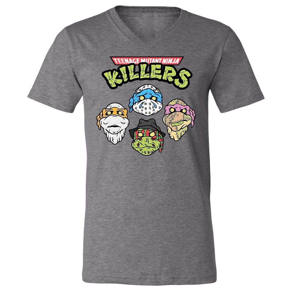 Unisex V-Neck T-Shirt - DLRR13F2 - Deep Heather - 13