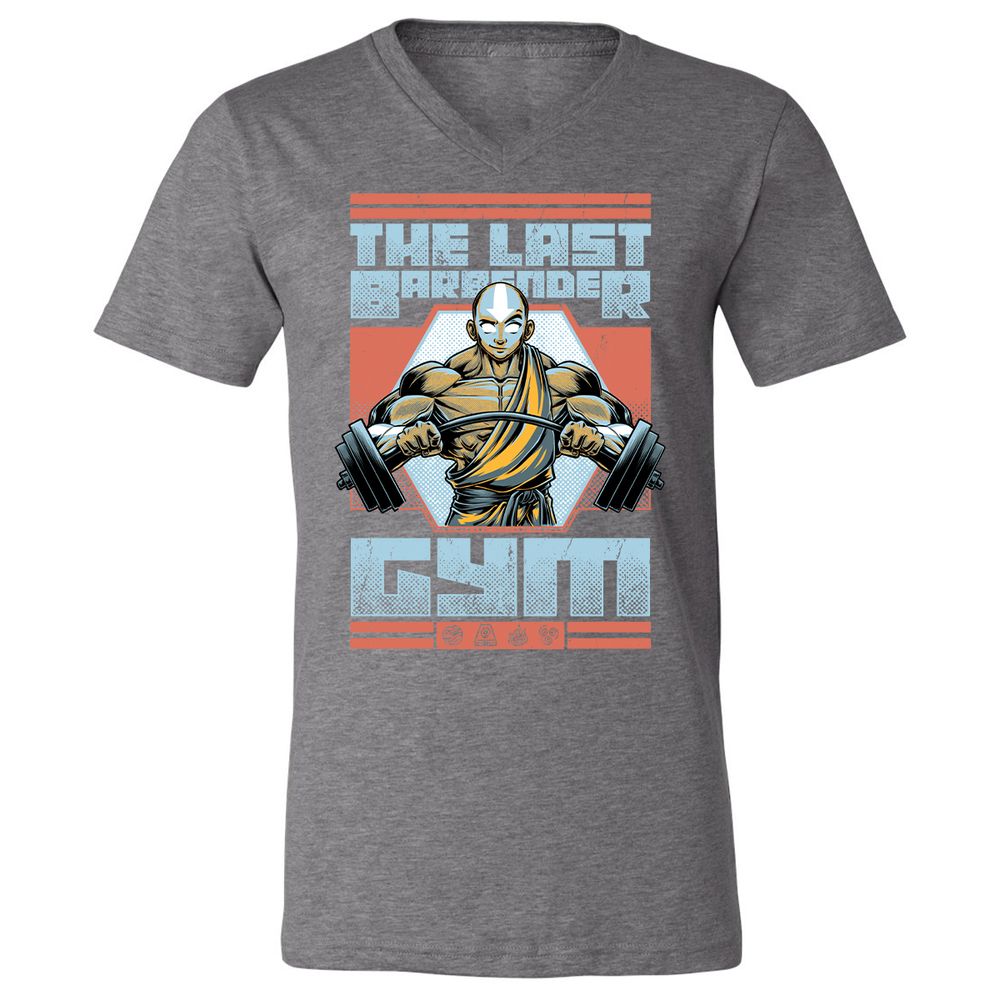 Unisex V-Neck T-Shirt - 7KTVVXB3 - Deep Heather - 13