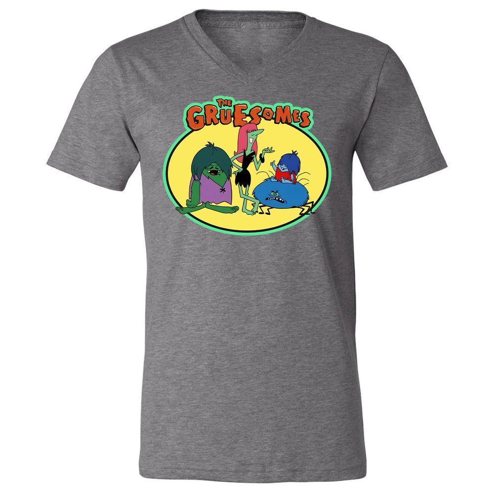 Unisex V-Neck T-Shirt - K2GAH2UV - Deep Heather - 13