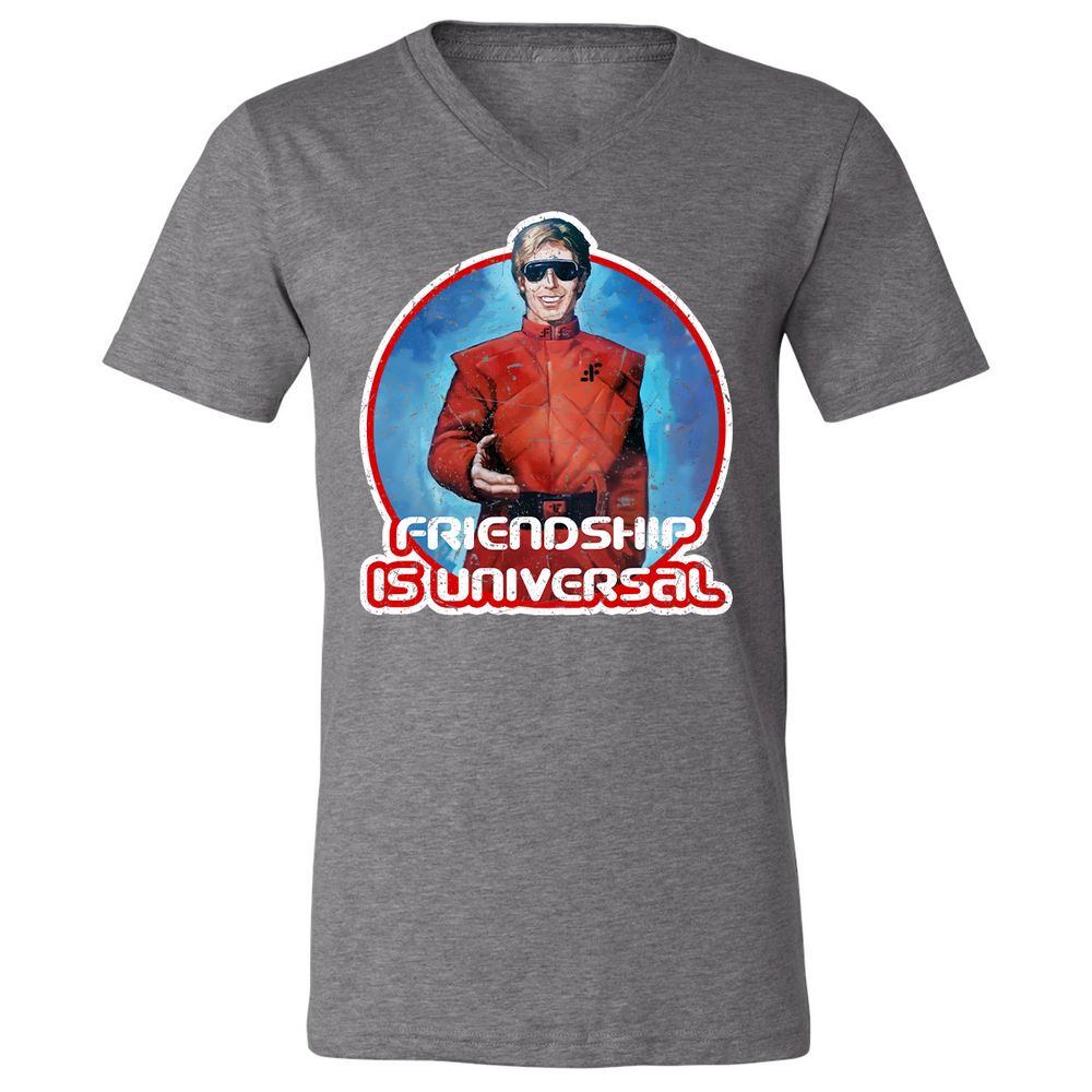 Unisex V-Neck T-Shirt - 7V5EEF2R - Deep Heather - 13