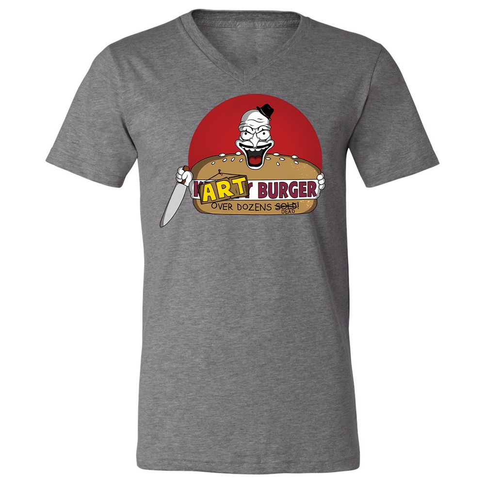 Unisex V-Neck T-Shirt - W7FASM7H - Deep Heather - 13