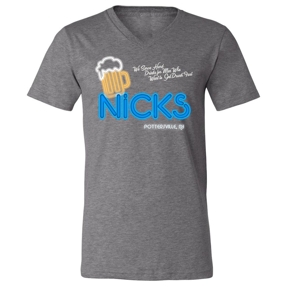 Unisex V-Neck T-Shirt - 6QKXNHTC - Deep Heather - 13