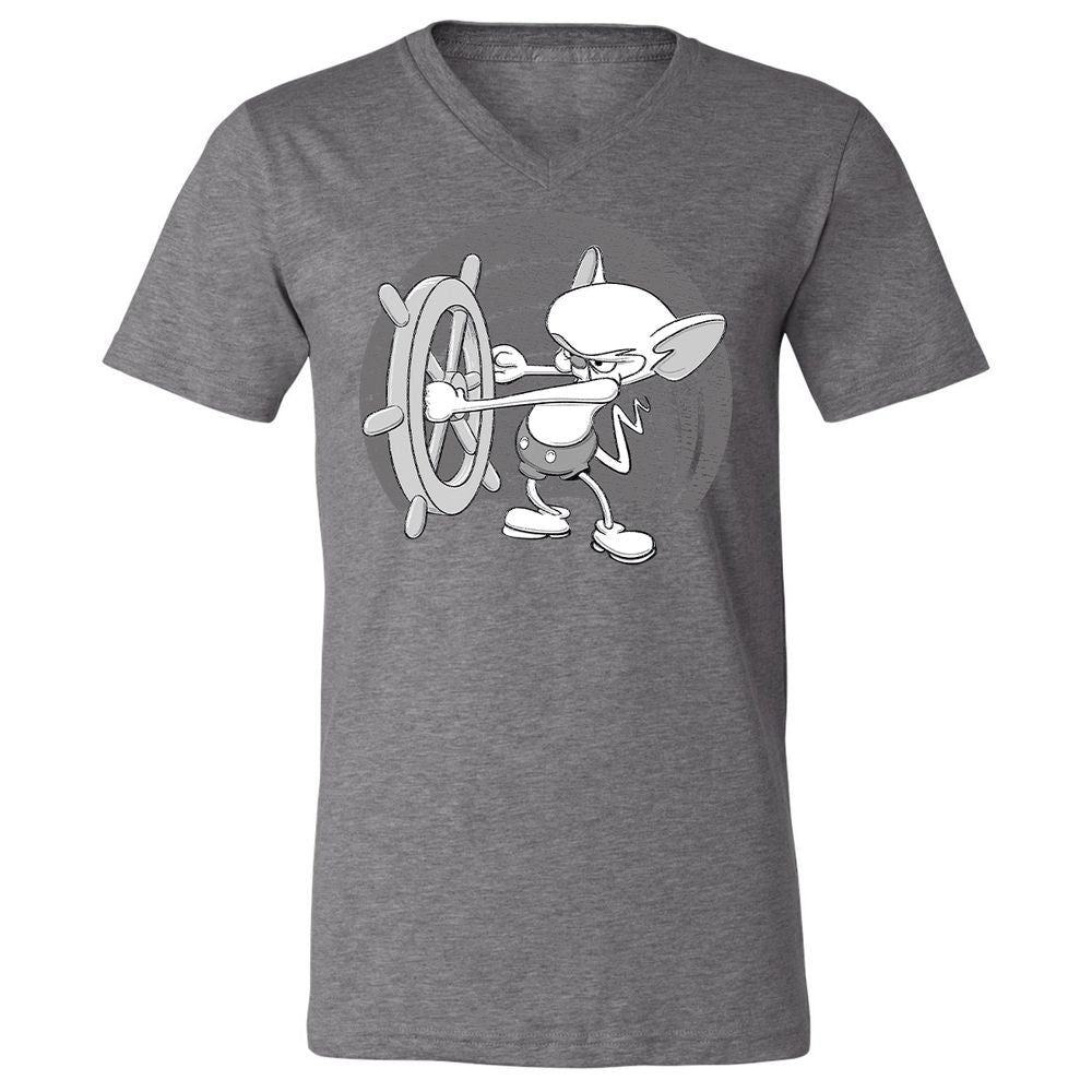 Unisex V-Neck T-Shirt - S1ASR1KT - Deep Heather - 13