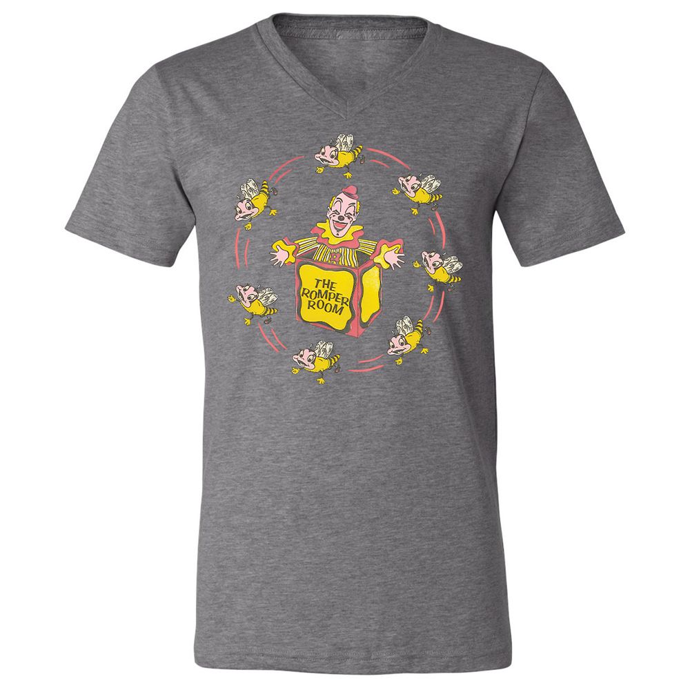 Unisex V-Neck T-Shirt - RL14QXK4 - Deep Heather - 13