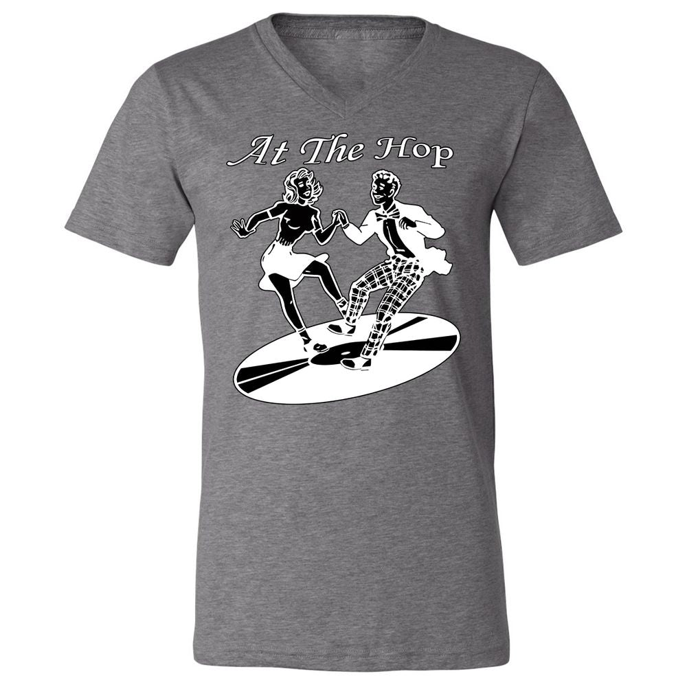 Unisex V-Neck T-Shirt - 8HMCLXW9 - Deep Heather - 13