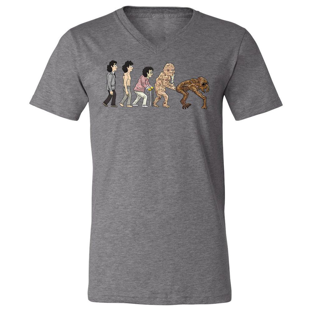 Unisex V-Neck T-Shirt - 21LH8B8B - Deep Heather - 13