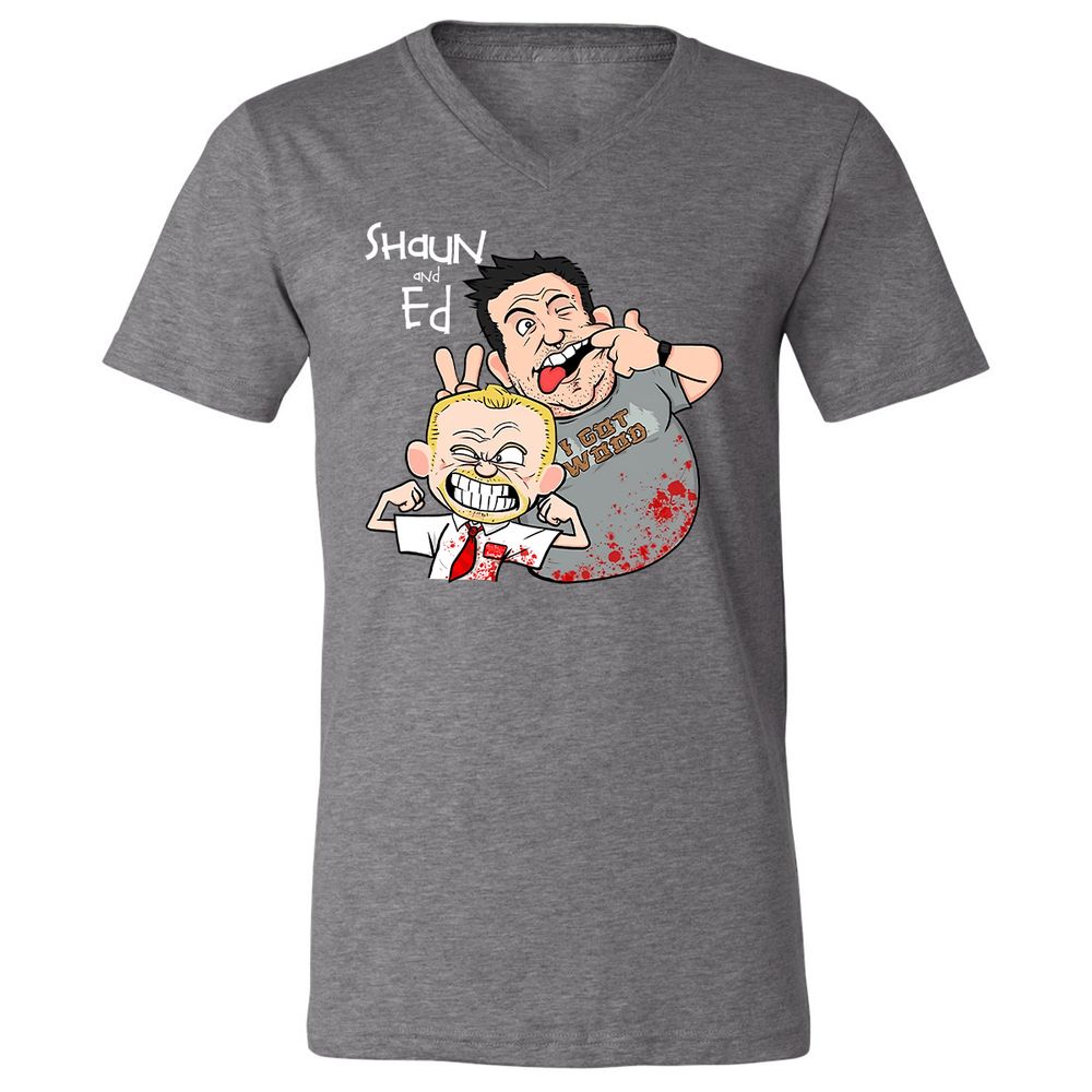 Unisex V-Neck T-Shirt - GMFDQZTN - Deep Heather - 13