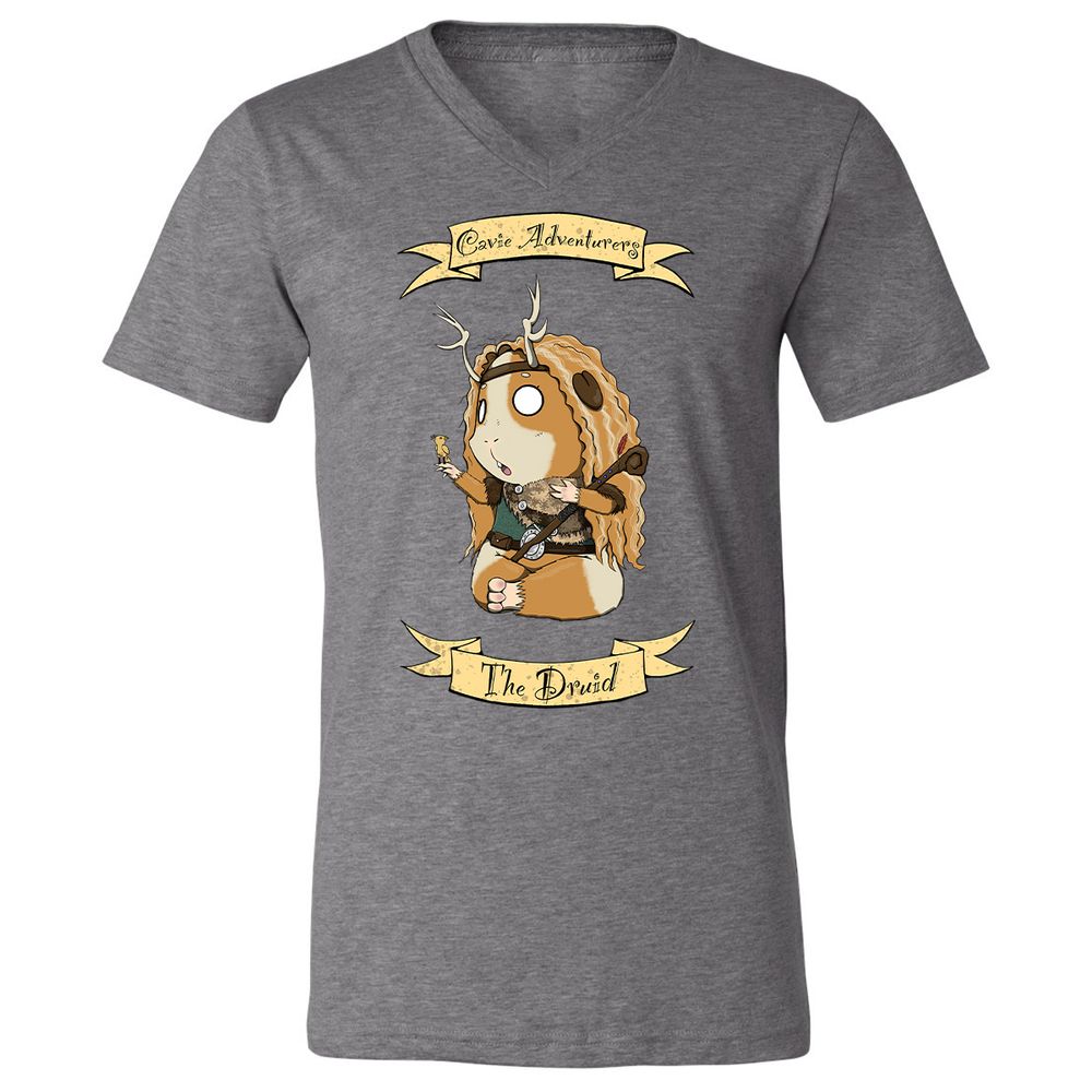 Unisex V-Neck T-Shirt - AG9UHTPF - Deep Heather - 13