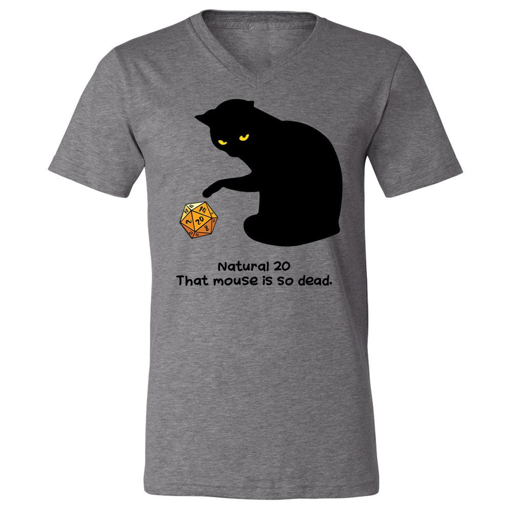 Unisex V-Neck T-Shirt - A3KJJRY3 - Deep Heather - 13