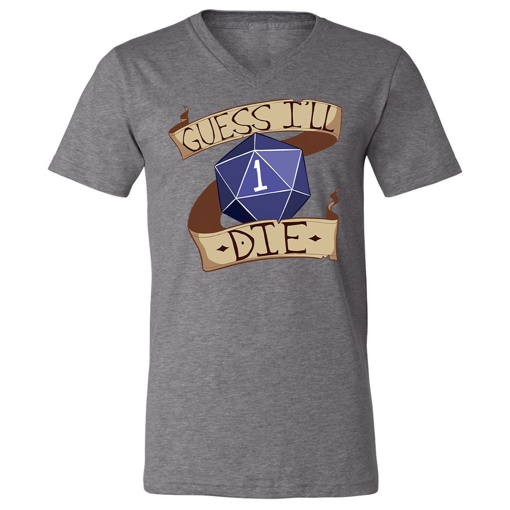 Unisex V-Neck T-Shirt - 53LLEPNS - Deep Heather - 13