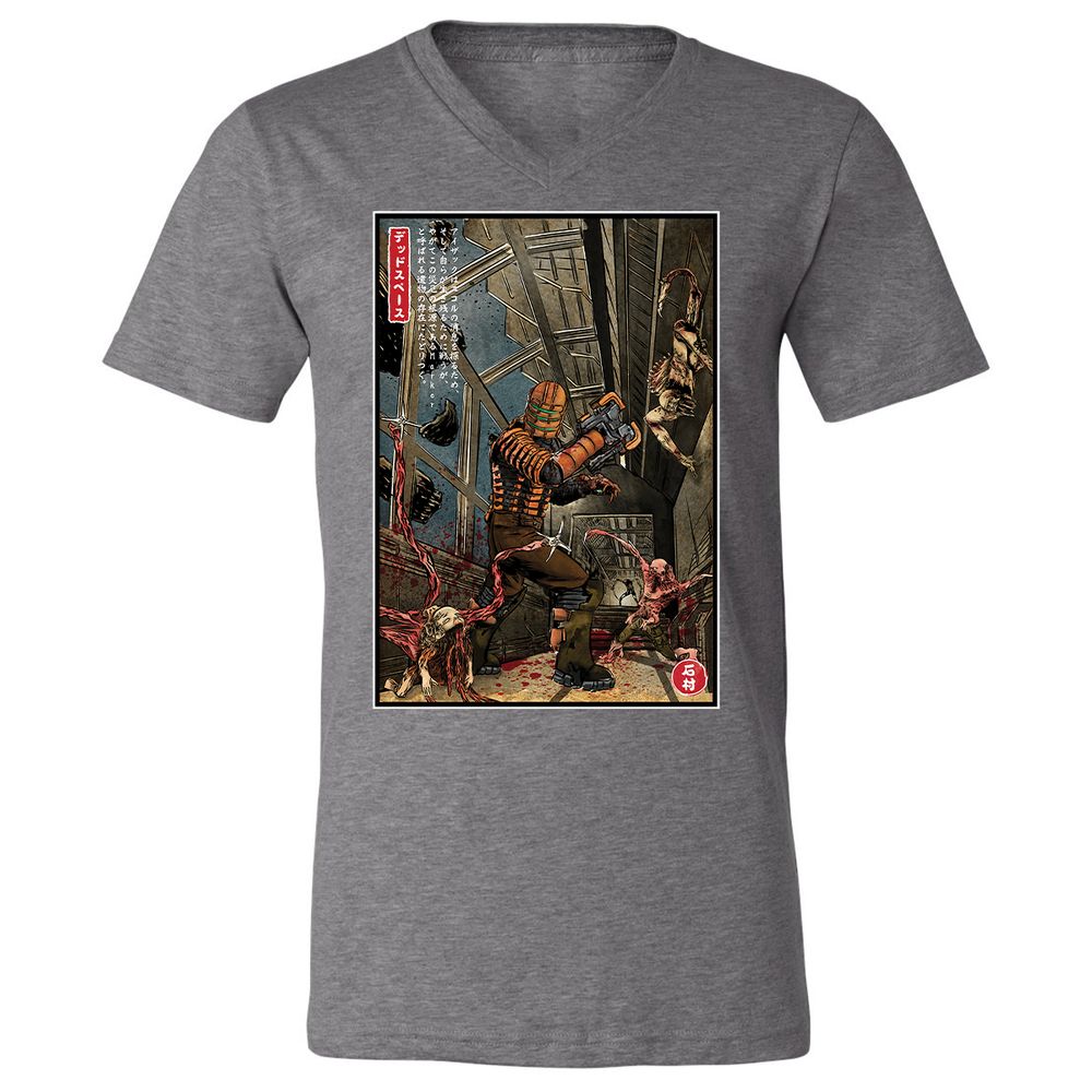 Unisex V-Neck T-Shirt - WCFL5KR1 - Deep Heather - 13