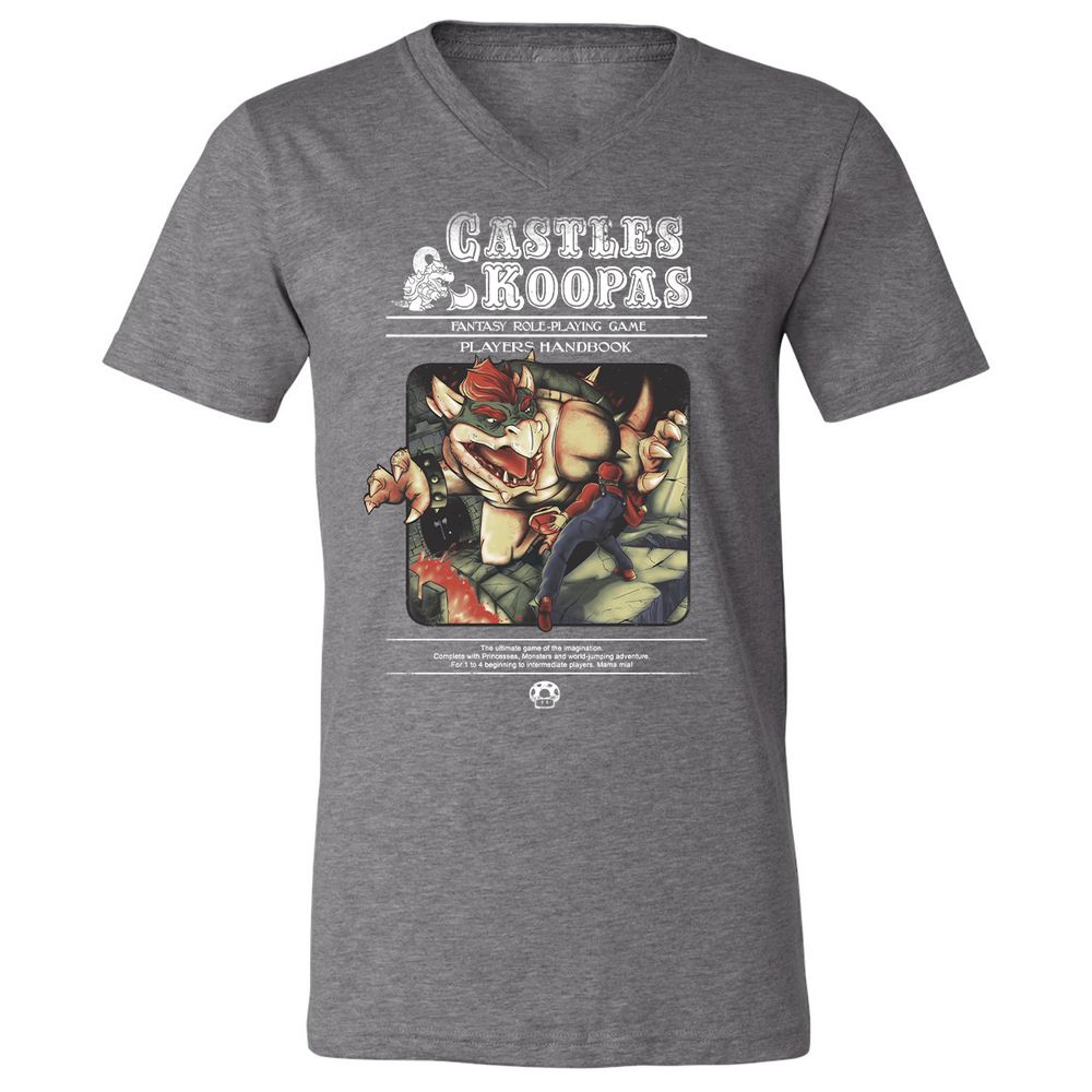 Unisex V-Neck T-Shirt - KSZ96L49 - Deep Heather - 13