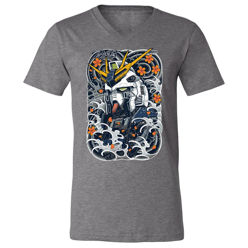 Unisex V-Neck T-Shirt - BM56QGTF - Deep Heather - 13