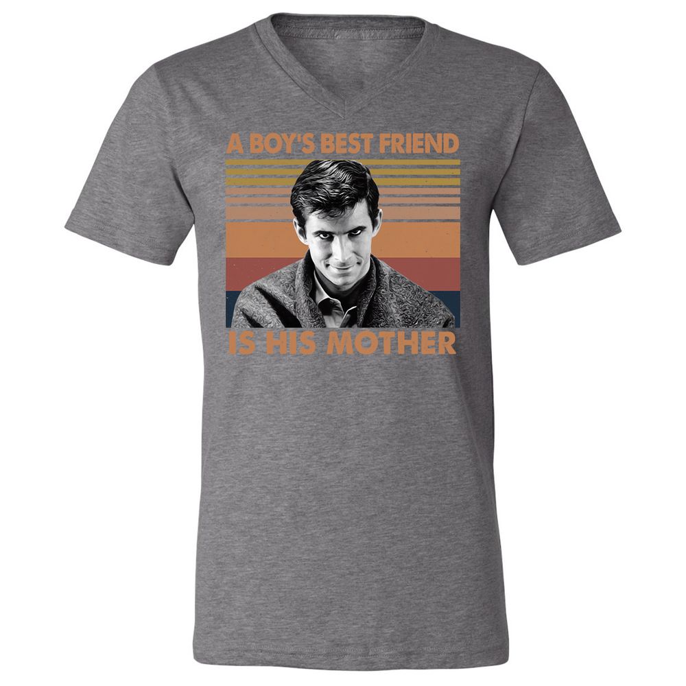 Unisex V-Neck T-Shirt - YYVBJWYT - Deep Heather - 13
