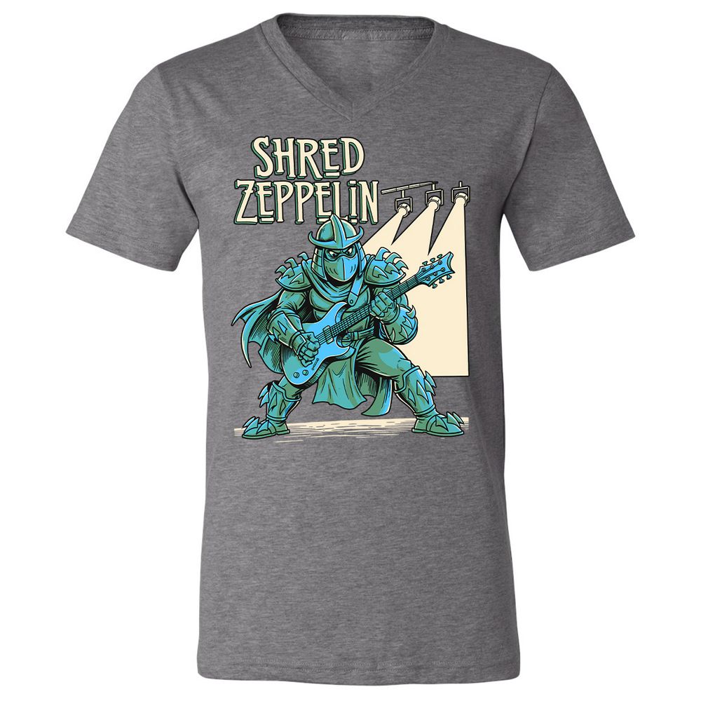 Unisex V-Neck T-Shirt - ZDRYM5PZ - Deep Heather - 13