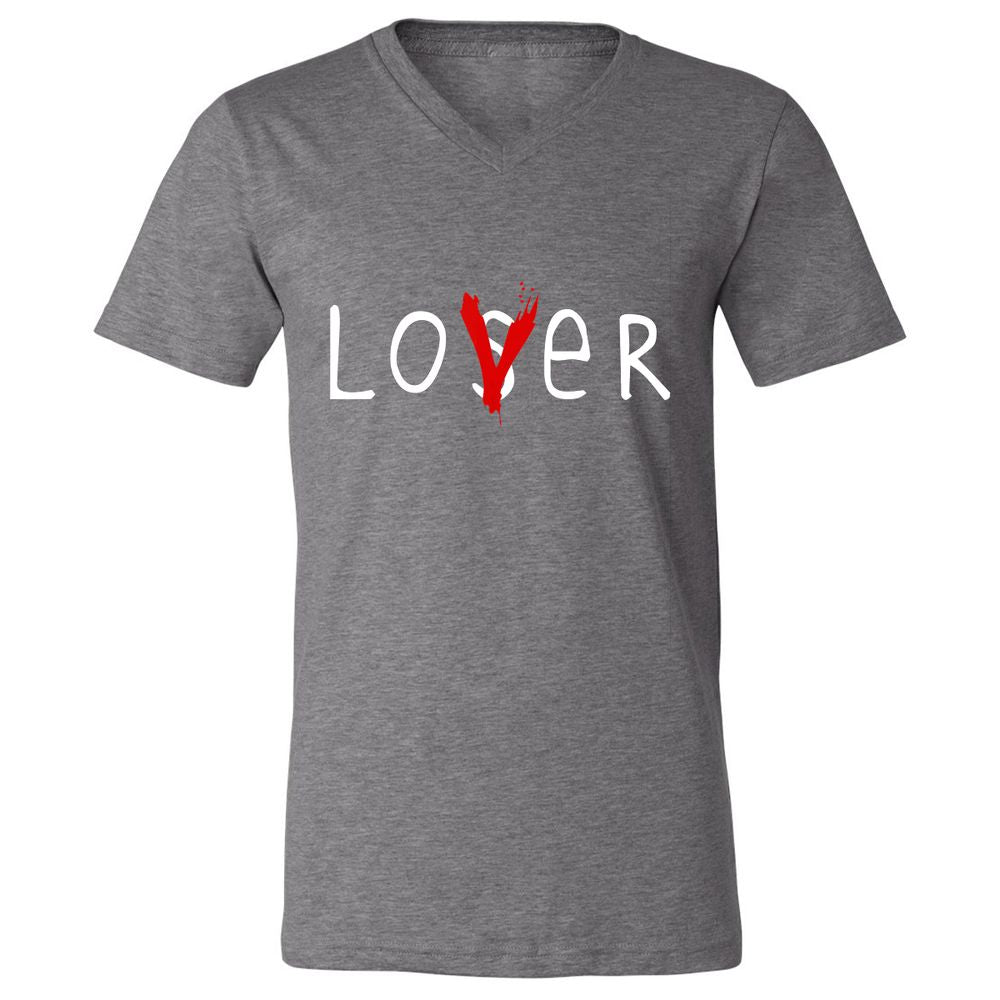 Unisex V-Neck T-Shirt - TMTKB7GG - Deep Heather - 13