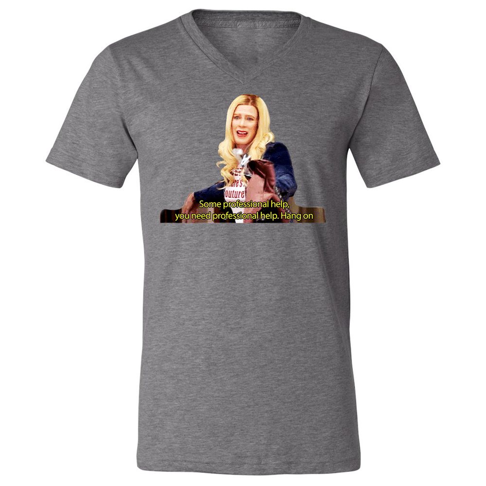 Unisex V-Neck T-Shirt - K3CV418E - Deep Heather - 13