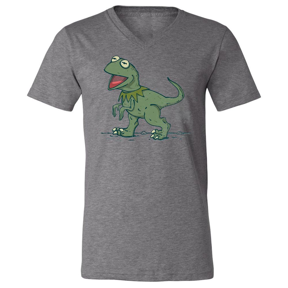 Unisex V-Neck T-Shirt - N9DV84NF - Deep Heather - 13