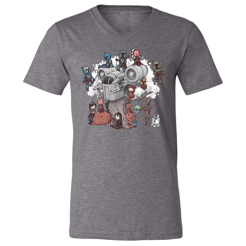 Unisex V-Neck T-Shirt - U18TNB6W - Deep Heather - 13