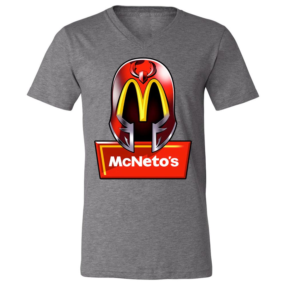 Unisex V-Neck T-Shirt - HYNFPWGR - Deep Heather - 13