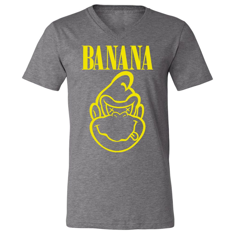 Unisex V-Neck T-Shirt - T8AWCFGJ - Deep Heather - 13