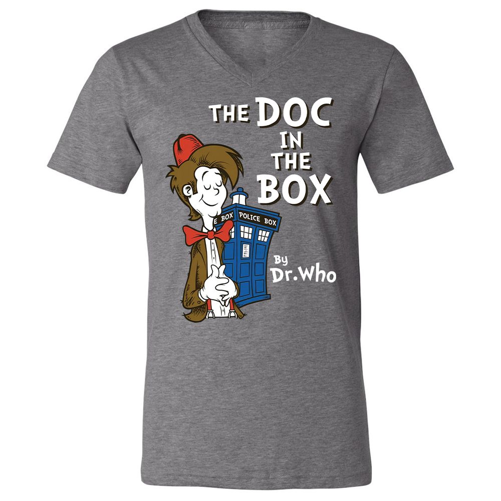 Unisex V-Neck T-Shirt - 16B3AMTV - Deep Heather - 13