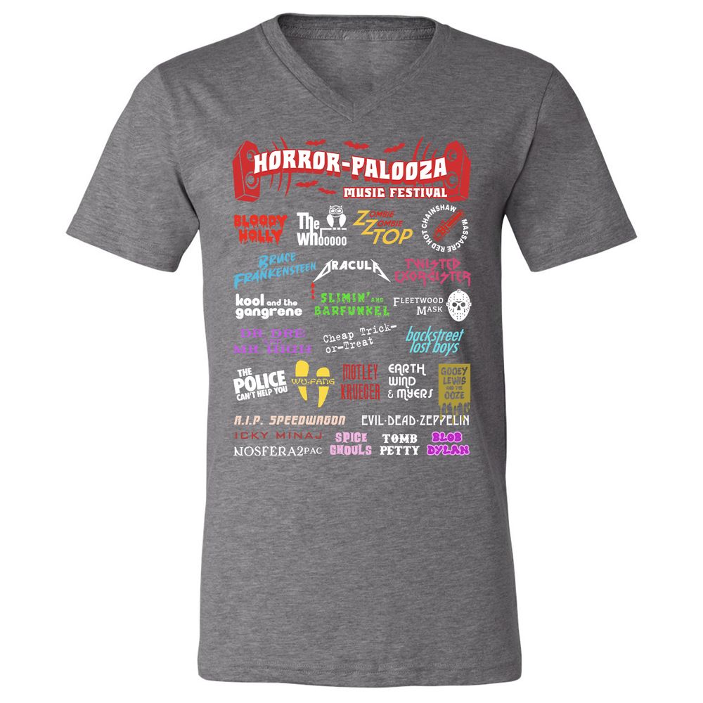 Unisex V-Neck T-Shirt - Y9S25CJW - Deep Heather - 13