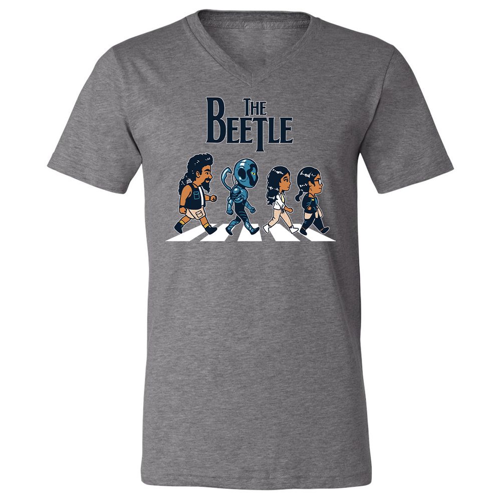 Unisex V-Neck T-Shirt - XG58SH2Y - Deep Heather - 13