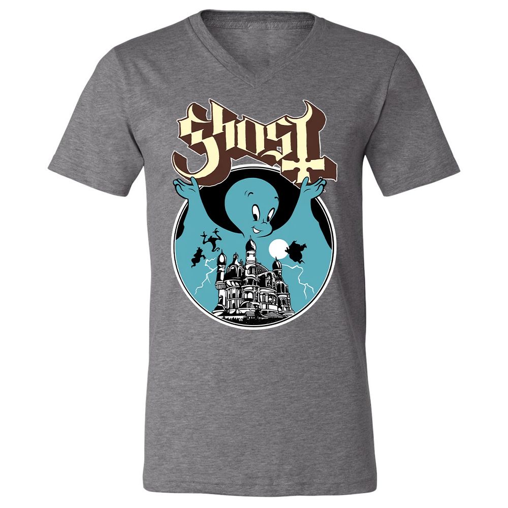 Unisex V-Neck T-Shirt - JWCS5191 - Deep Heather - 13