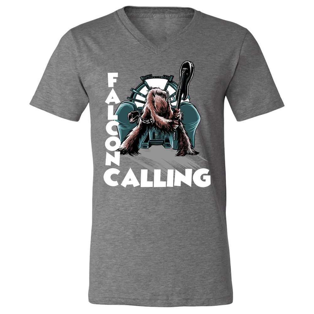 Unisex V-Neck T-Shirt - DHP3KXJJ - Deep Heather - 13