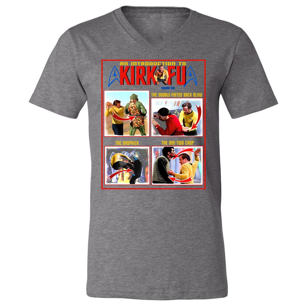 Unisex V-Neck T-Shirt - 1ZMQY5XB - Deep Heather - 13