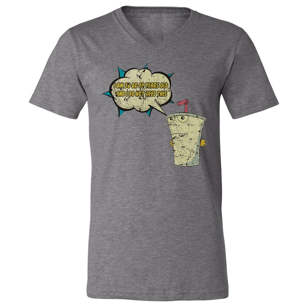 Unisex V-Neck T-Shirt - 669GP9DU - Deep Heather - 13